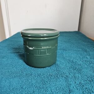 LONGABERGER 1 pint salt crock with coaster lid